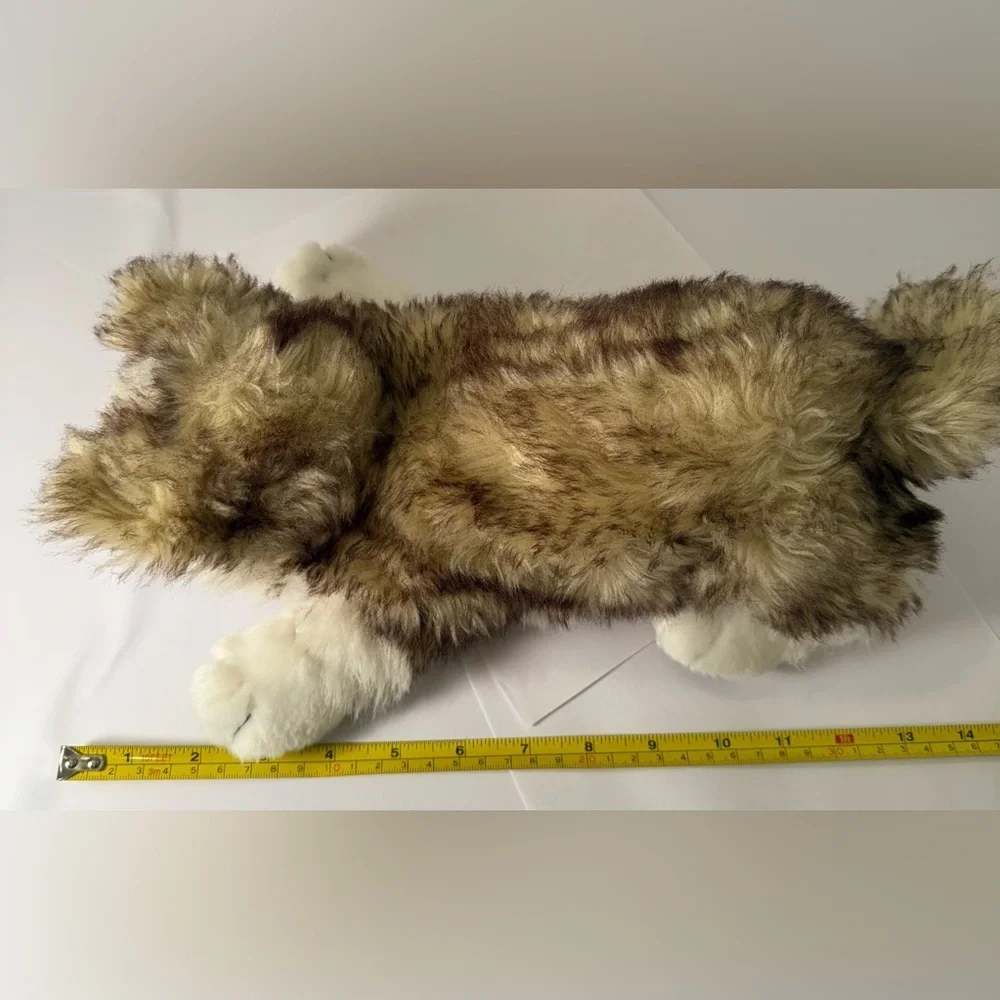 Folkmanis Hand Puppet Wolf Pup Full Body Realistic Plush Husky - Picture 6 of 6